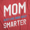  Mom Just Like My Dad But Smarter Womens T Shirt 