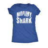  Mommy Shark Silhouette Womens T Shirt 