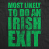  Most Likely To Do An Irish Exit Womens T Shirt 