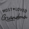  Most Loved Grandma Womens T Shirt 