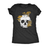  Mushroom Skull Womens T Shirt 