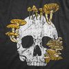  Mushroom Skull Womens T Shirt 