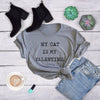  My Cat Is My Valentine Womens T Shirt 