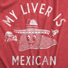  My Liver Is Mexican Womens T Shirt 
