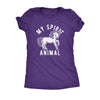  My Spirit Animal Unicorn Womens T Shirt 