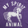  My Spirit Animal Unicorn Womens T Shirt 