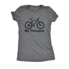  My Therapist Bicycle Womens T Shirt 