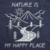  Nature Is My Happy Place Womens T Shirt 