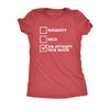  Naughty Nice An Attempt Was Made Womens T Shirt 