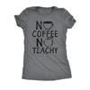  No Coffee No Teachy Womens T Shirt 