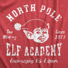  North Pole Elf Academy Womens T Shirt 