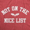  Not On The Nice List Womens T Shirt 
