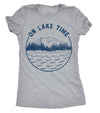  On Lake Time Womens T Shirt 