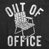  Out Of Office Lawn Chair Womens T Shirt 