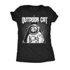  Outdoor Cat Space Womens T Shirt 