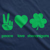  Peace Love Shenanigans Womens T Shirt 