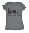  Peace Love Tacos Womens T Shirt 