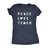  Peace Love Teach Womens T Shirt 