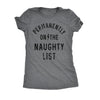  Permanently On The Naughty List Womens T Shirt 