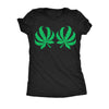  Pot Leaf Boobs Womens T Shirt 