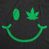  Pot Leaf Eye Smiling Face Womens T Shirt 