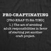  Procraftinating Definition Womens T Shirt 