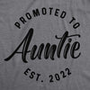  Promoted To Auntie 2022 Womens T Shirt 