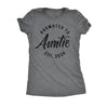 Promoted To Auntie 2022 Womens T Shirt 