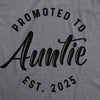  Promoted To Auntie 2025 Womens T Shirt 
