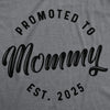  Promoted To Mommy 2025 Womens T Shirt 