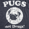  Pugs Not Drugs Womens T Shirt 