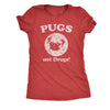  Pugs Not Drugs Womens T Shirt 