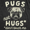  Pugs Not Hugs Coronavirus Womens T Shirt 