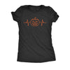  Pumpkin Heart Beat Womens T Shirt 