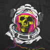 Rainbow Astronaut Skull Womens T Shirt 