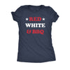  Red White And Bbq Womens T Shirt 