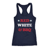 Red White And Bbq Womens Tank Top