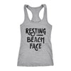 Resting Beach Face Womens Tank Top