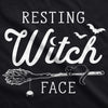  Resting Witch Face Broomstick Womens T Shirt 