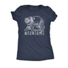  Retro Smoky Mountains Womens T Shirt 