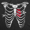  Ribcage Arrow Heart Womens T Shirt 