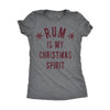  Rum Is My Christmas Spirit Womens T Shirt 