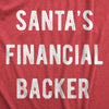  Santas Financial Backer Womens T Shirt 
