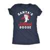  Santas Silliest Goose Womens T Shirt 