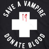  Save A Vampire Donate Blood Womens T Shirt 