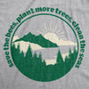  Save The Bees Plant More Trees Womens T Shirt 
