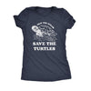  Save The Turtles Womens T Shirt 
