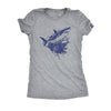  Shark Ink Splatter Womens T Shirt 
