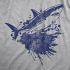  Shark Ink Splatter Womens T Shirt 