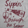  Sippin Through The Snow Womens T Shirt 